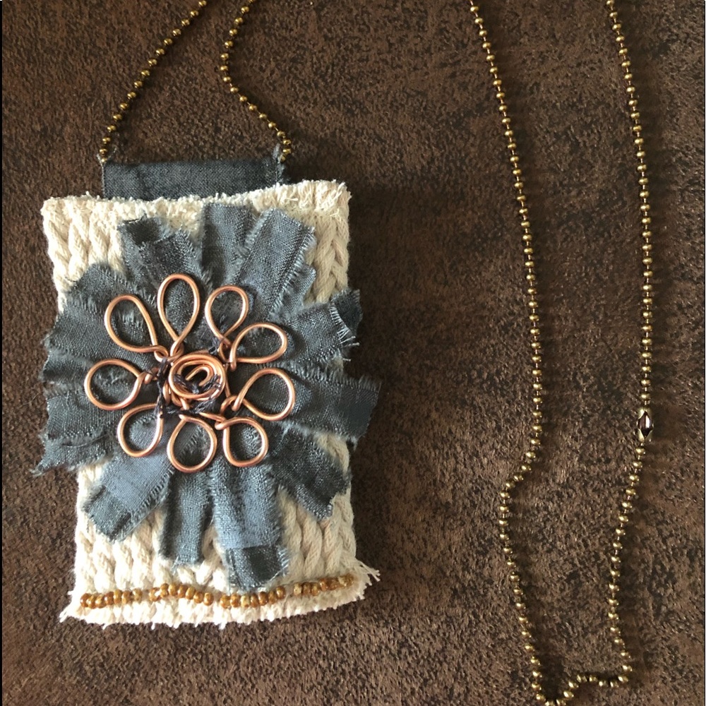 Recycled Handmade Hippie bohemian necklace